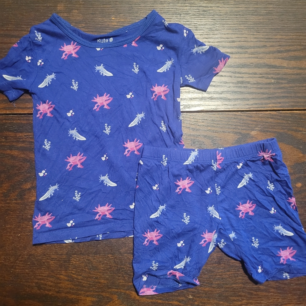 Kyte BABY Bamboo Axolotl Shorts Set